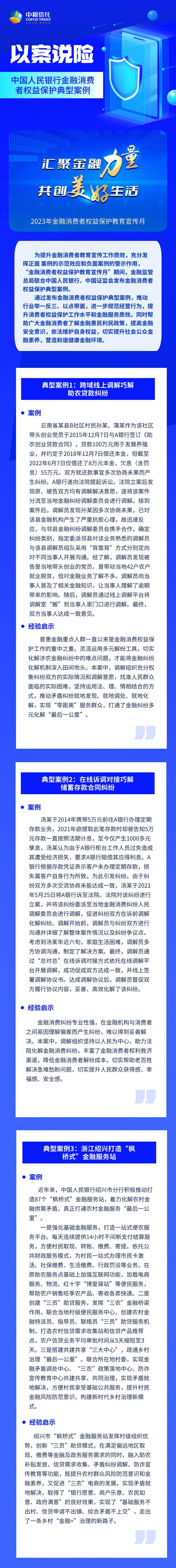 以案说险∣（二）中国人民银行金融消费者权益保护典型案例