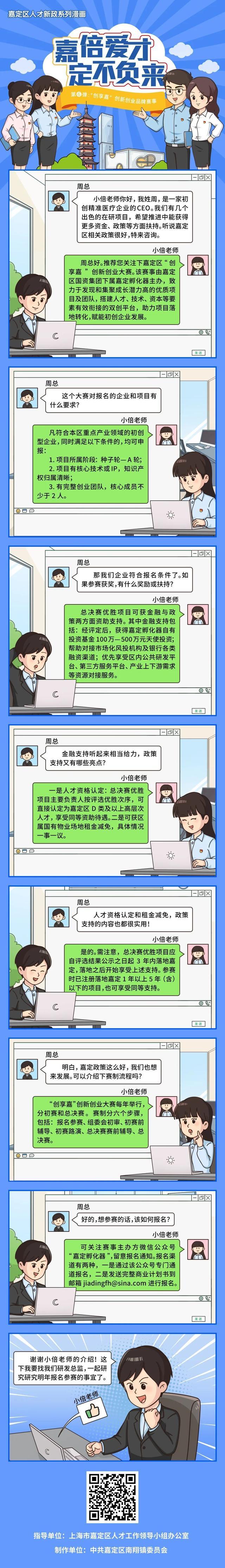 嘉定的小伙伴们，“嘉定区人才新政系列漫画”第6弹来啦！