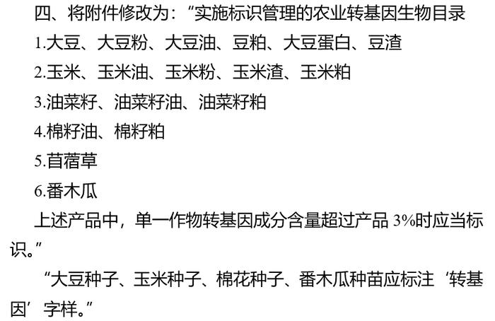 农业农村部发布关于《农业农村部关于修改农业转基因生物标识管理办法的决定（征求意见稿）》公开征求意见的通知