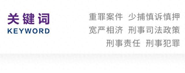 上海市徐汇区人民检察院课题组｜重罪领域贯彻落实少捕慎诉慎押刑事司法政策的辩证法问题研究