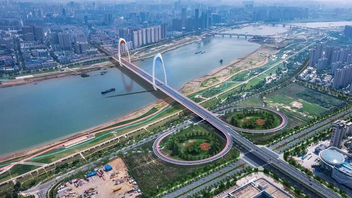 “蚌埠之门”将飞架淮河 桥梁单孔跨径系淮河流域最大