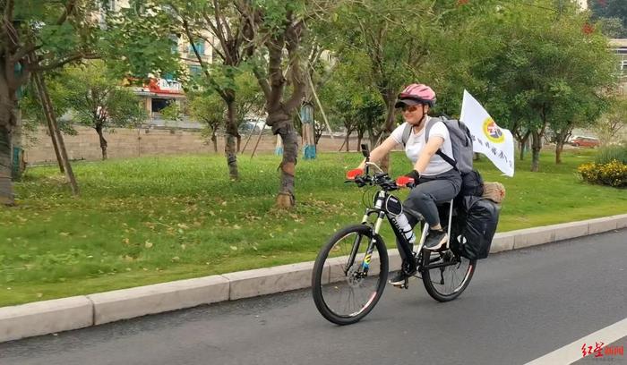 从绵阳出发！90后女武痴骑单车去泰国征战拳坛：预计行程40天3500公里