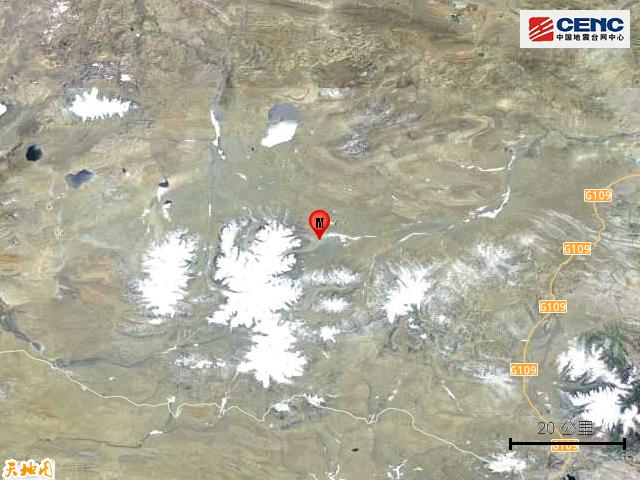 青海海西州唐古拉地区发生4.7级地震，震源深度10公里