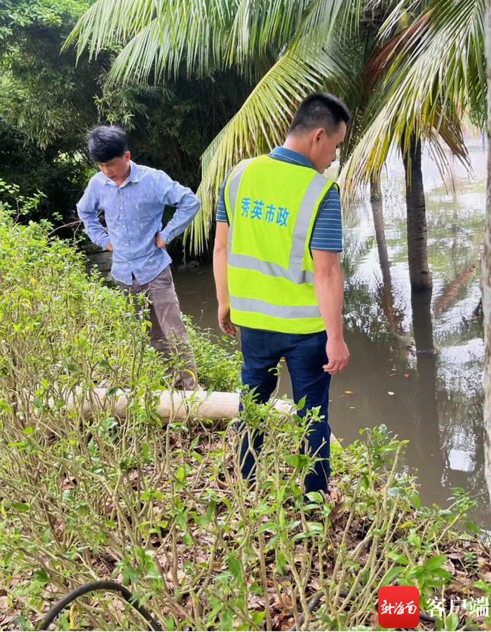 问政海南丨海口长流镇海盛路海南钢材交易市场路面积水迟迟不退 相关部门连夜排水