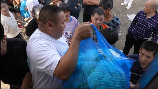 山东货车浙江侧翻，14000斤花菜怕烂掉，当地人出手一颗颗全买光