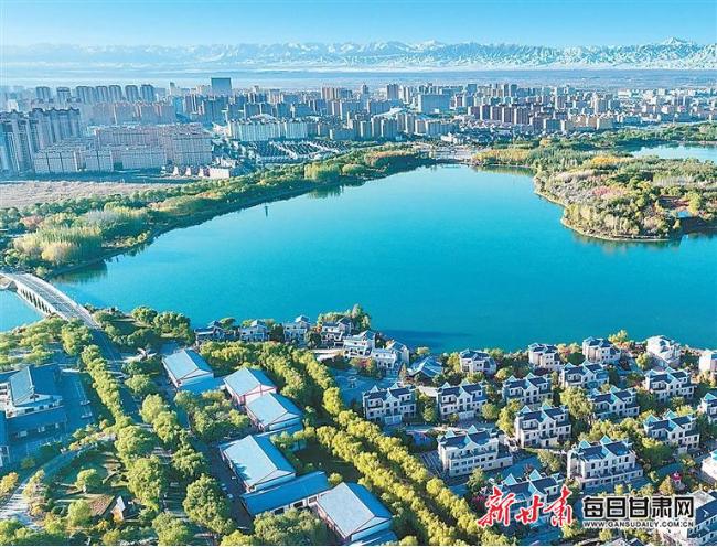 【图片新闻】深秋的张掖市甘州区芦水湾生态景区风景如画