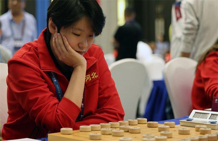 第五届全国智运会河北象棋专业女子团体“坐二望一”