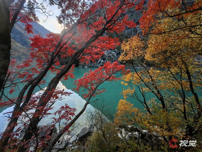 四川阿坝州叠溪·松坪沟秋景如画