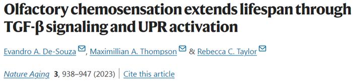 Nat Aging | 嗅觉对有害物质的感知竟可延长一些动物的寿命