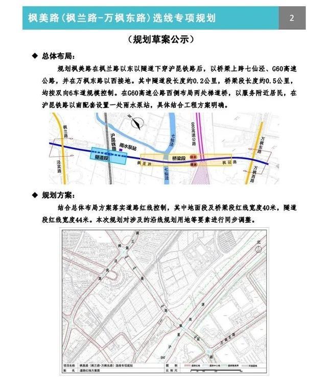 金山这个路段选线专项规划草案公示！