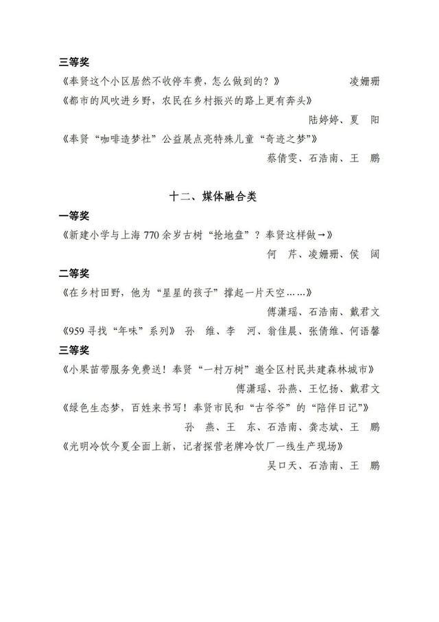 奉贤区庆祝第24个中国记者节，这些新闻工作者受表彰，有你认识的吗？