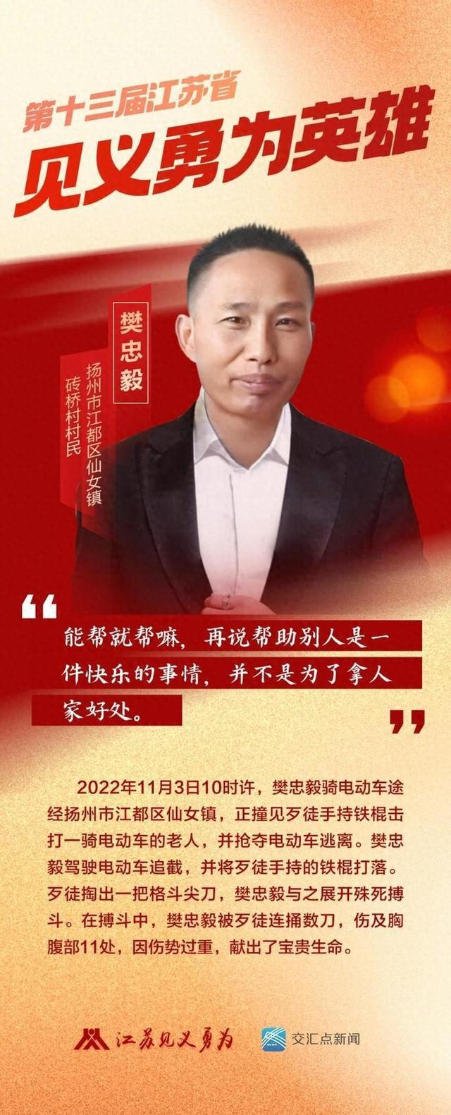 善行义举 大爱人间｜樊忠毅：路见不平热血相助，他用生命诠释忠厚和勇毅