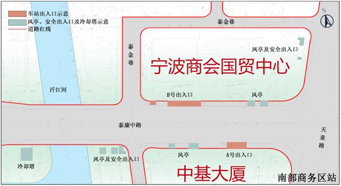 明确！宁波地铁8号线一期全部站点出入口位置图示来了→