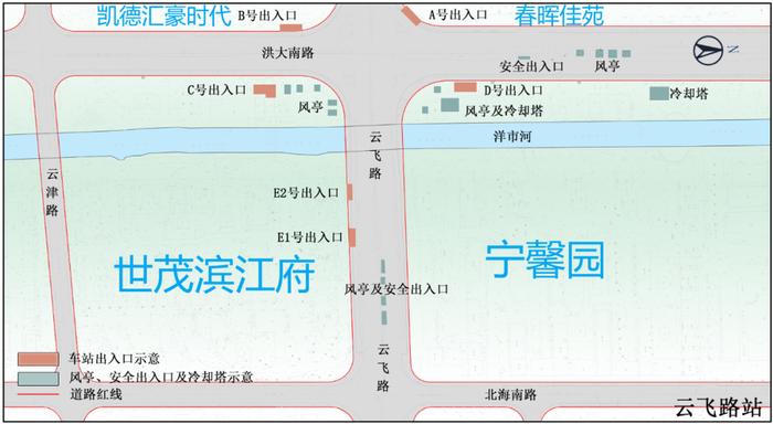 明确！宁波地铁8号线一期全部站点出入口位置图示来了→