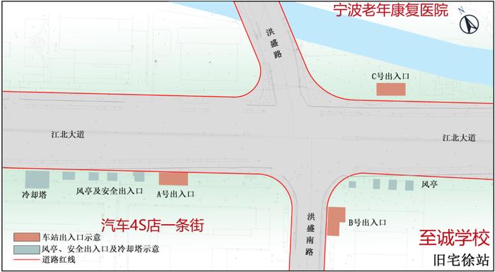 明确！宁波地铁8号线一期全部站点出入口位置图示来了→