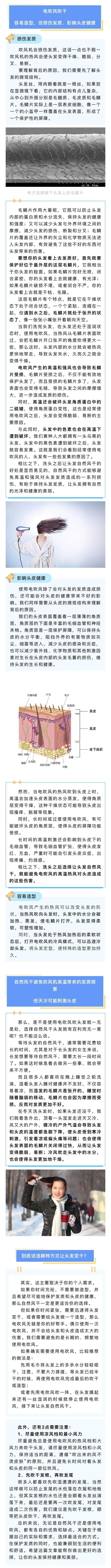 洗完头发后，自然风干好，还是吹干好？