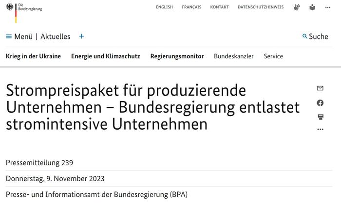 德国抛出电价“百亿欧元补贴”新政 工业巨头应声走强
