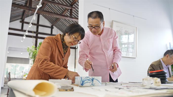 中国风吹进“众文空间”  宝山罗店天平村以乡村美育助推乡村文化振兴