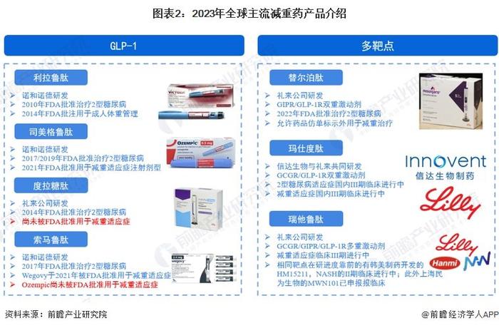 2023年全球减重药行业发展现状分析 利拉鲁肽和司美格鲁肽全球市占率达89%【组图】