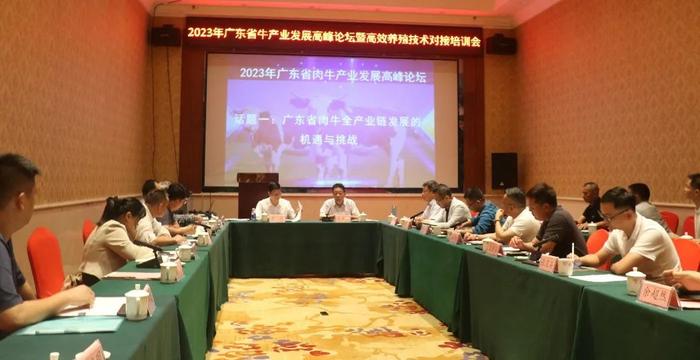 2023年广东省肉牛产业发展高峰论坛暨高效养殖技术对接培训会在湛江举办