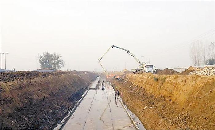 大城县环城水系综合整治工程建设稳步推进