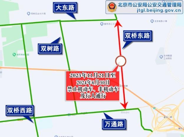 近期交管通告：丽泽路、文昌大道、首经贸南路、双桥东路施工期间将采取临时交通管理措施