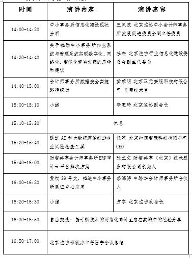 北京注册会计师协会关于举办“中小会计师事务所智慧审计网络生态”座谈会的通知