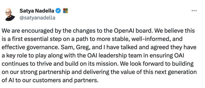 OpenAI“政变”100小时：奥特曼回归 布洛克曼连夜回公司写代码 前者仍想进入董事会