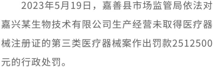 浙江省嘉兴市市场监管局发布“药剑”行动十大典型案例！