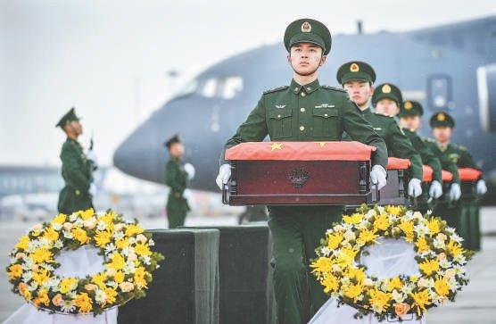 中韩交接第十批在韩志愿军烈士遗骸