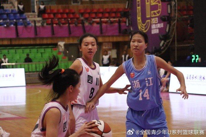 全国U15篮球联赛女子组前十六强小组赛结束 明天16进8交叉赛