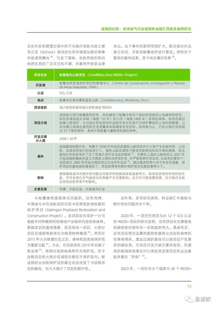 《减排的幻影：全球油气行业使用林业碳汇风险及案例研究》报告发布