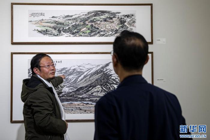 “心域·听山”——褚立民西藏行中国画展在西藏牦牛博物馆开幕