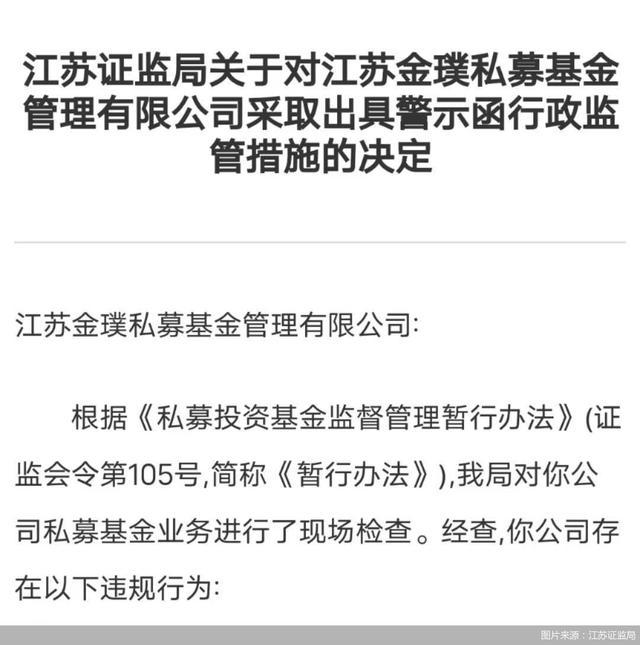 因存在办公地址与在中基协登记地址不一致 金璞私募遭监管出具警示函