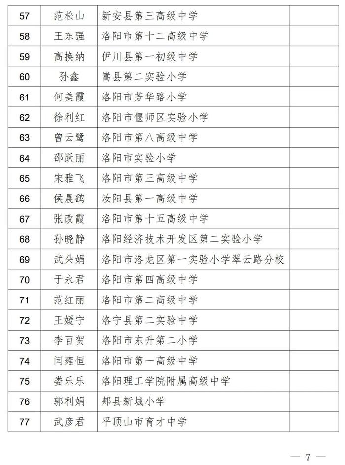 2023中原名班主任、河南省中小学优秀班主任名单公示！南阳这些老师上榜