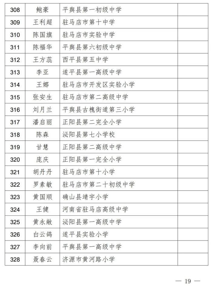 2023中原名班主任、河南省中小学优秀班主任名单公示！南阳这些老师上榜