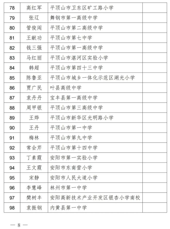 2023中原名班主任、河南省中小学优秀班主任名单公示！南阳这些老师上榜