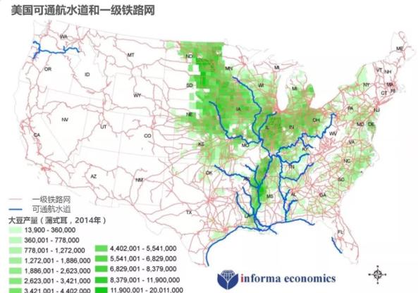 【专题】豆粕：主产国大豆出口路线及运输费用讨论