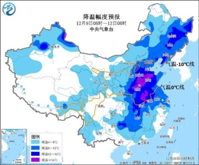 五问华北黄淮大范围雨雪：哪里将成暴雪中心 这波降温有多猛？