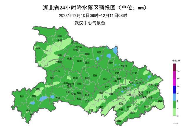 湖北发布寒潮黄色预警 降温幅度超过10℃