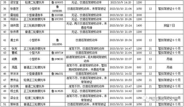 81名！枣庄曝光10 月份“酒司机”名单