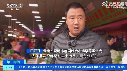 草莓大降价！比去年便宜超20%，大个奶油草莓一斤30元左右