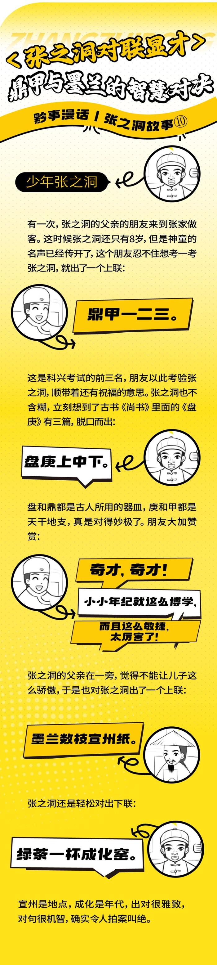 黔事漫话 | 张之洞故事⑩张之洞对联显才：鼎甲与墨兰的智慧对决