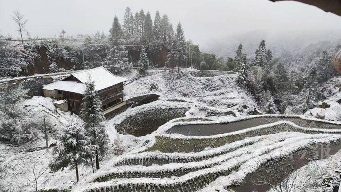 强寒潮来袭！柳州高寒山区下雪了！