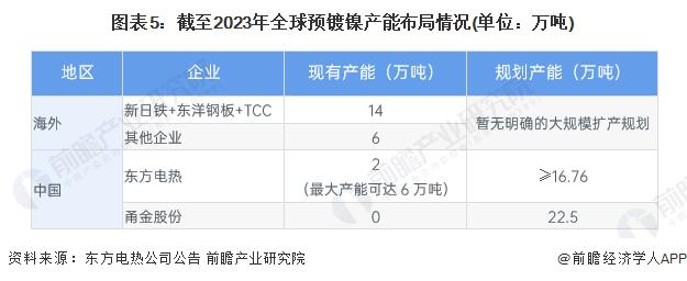 【行业深度】洞察2024：中国预镀镍行业竞争格局及国产替代(附企业竞争力分析、产能布局等)