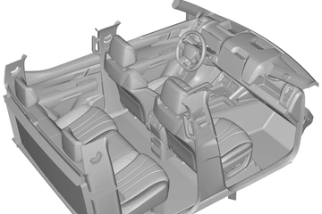 比亚迪皮卡车型内饰设计专利图曝光