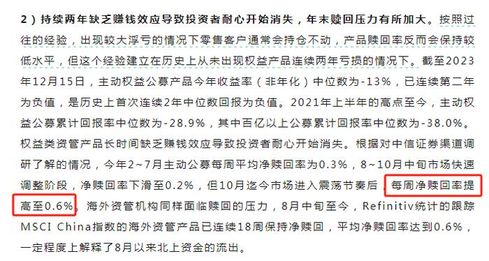 “目前每周基金规模净赎回0.6%” 中信证券首席：测算是毫无常识的编段子，我们没算过