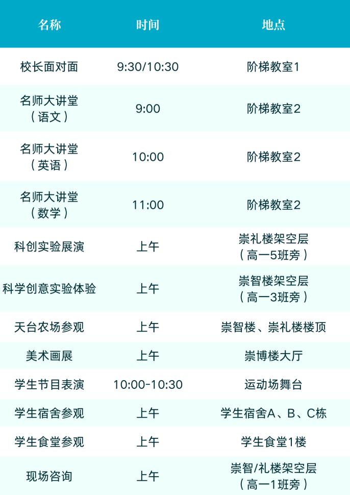 12月23日！新安中学（集团）高中部校园开放日来了