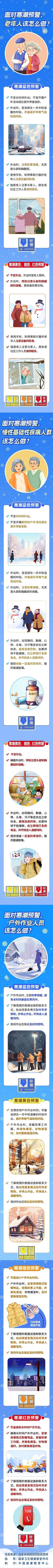 乐健康｜面对寒潮预警，老年人、户外作业人员该怎么做？