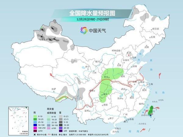 元旦前两股冷空气来袭气温波动式回升 全国大部降水稀少